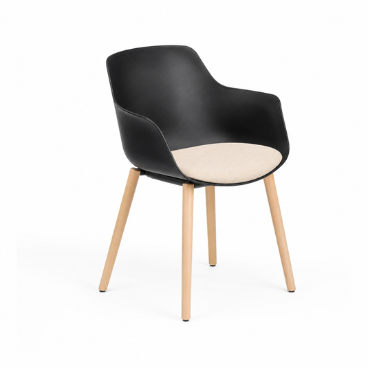 Chair Solutions Ola Relax 4 Leg Chair - Timber Base - Seat Upholstered
