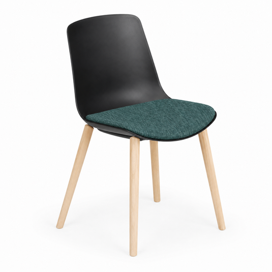 Chair Solutions Ola 4 Leg Chair - Timber Base - Seat Upholstered