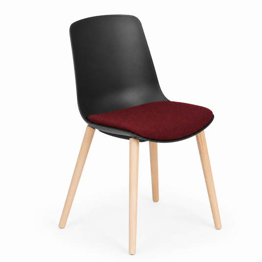 Chair Solutions Ola 4 Leg Chair - Timber Base - Seat Upholstered