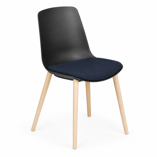 Chair Solutions Ola 4 Leg Chair - Timber Base - Seat Upholstered
