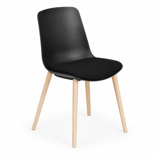 Chair Solutions Ola 4 Leg Chair - Timber Base - Seat Upholstered