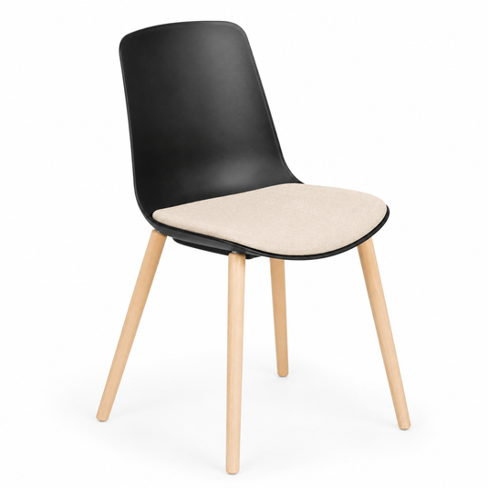 Chair Solutions Ola 4 Leg Chair - Timber Base - Seat Upholstered