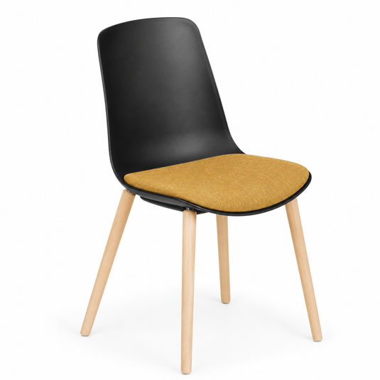 Chair Solutions Ola 4 Leg Chair - Timber Base - Seat Upholstered