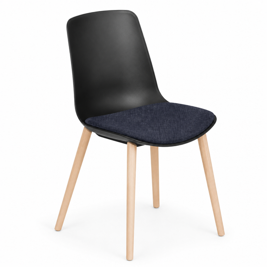 Chair Solutions Ola 4 Leg Chair - Timber Base - Seat Upholstered