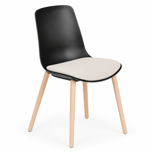 Chair Solutions Ola 4 Leg Chair - Timber Base - Seat Upholstered