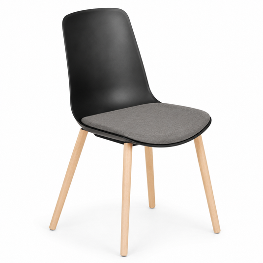Chair Solutions Ola 4 Leg Chair - Timber Base - Seat Upholstered