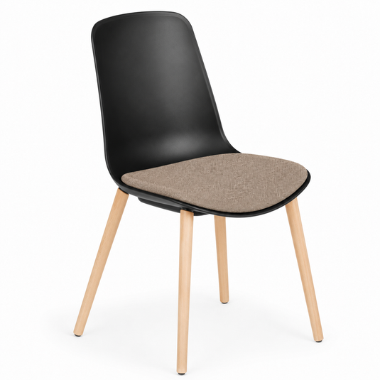 Chair Solutions Ola 4 Leg Chair - Timber Base - Seat Upholstered