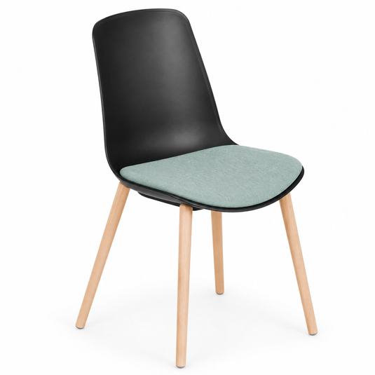 Chair Solutions Ola 4 Leg Chair - Timber Base - Seat Upholstered
