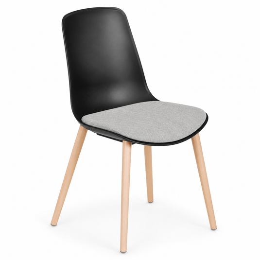 Chair Solutions Ola 4 Leg Chair - Timber Base - Seat Upholstered