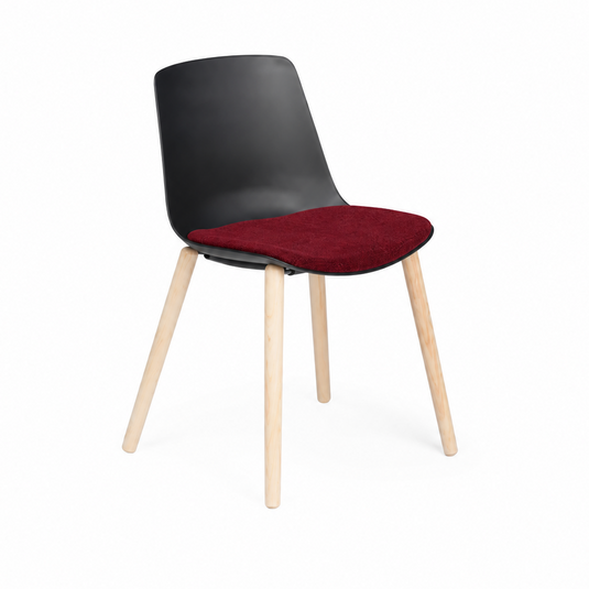 Chair Solutions Ola 4 Leg Chair - Timber Base - Seat Upholstered