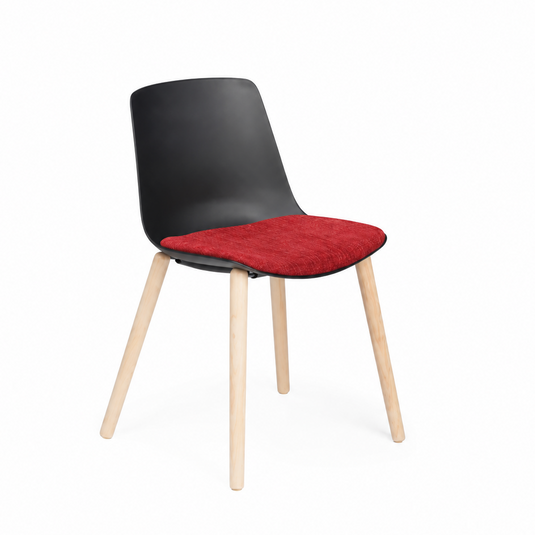 Chair Solutions Ola 4 Leg Chair - Timber Base - Seat Upholstered