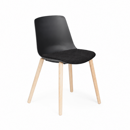 Chair Solutions Ola 4 Leg Chair - Timber Base - Seat Upholstered