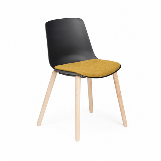 Chair Solutions Ola 4 Leg Chair - Timber Base - Seat Upholstered