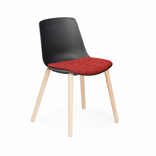 Chair Solutions Ola 4 Leg Chair - Timber Base - Seat Upholstered