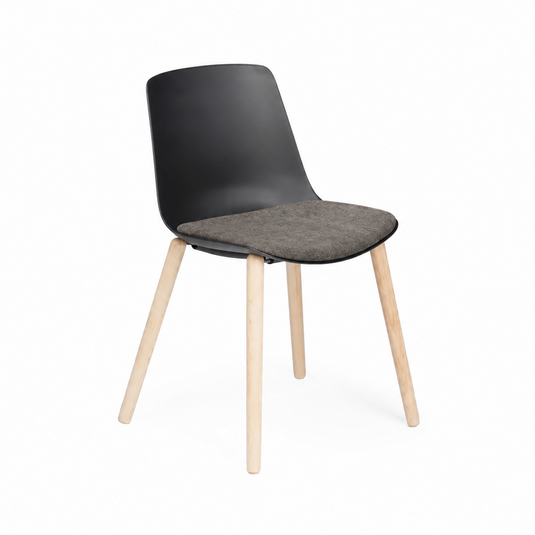 Chair Solutions Ola 4 Leg Chair - Timber Base - Seat Upholstered