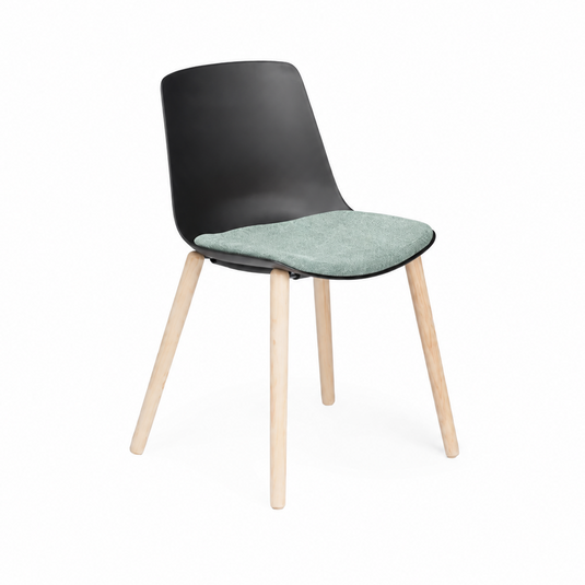 Chair Solutions Ola 4 Leg Chair - Timber Base - Seat Upholstered