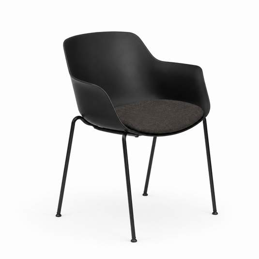 Chair Solutions Ola Relax 4 Leg Chair - Black Frame - Seat Upholstered