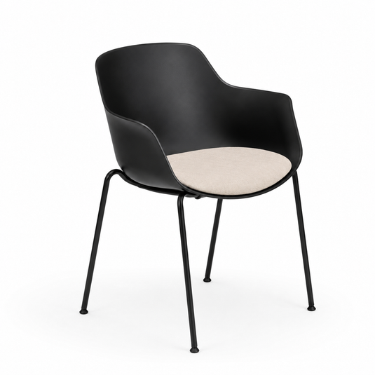 Chair Solutions Ola Relax 4 Leg Chair - Black Frame - Seat Upholstered