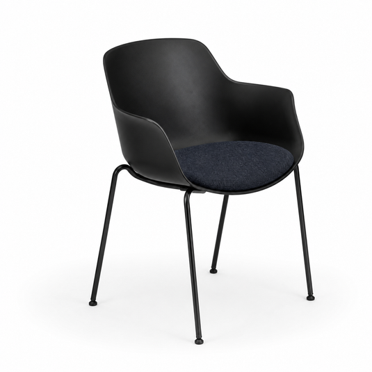 Chair Solutions Ola Relax 4 Leg Chair - Black Frame - Seat Upholstered
