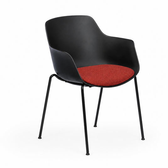 Chair Solutions Ola Relax 4 Leg Chair - Black Frame - Seat Upholstered
