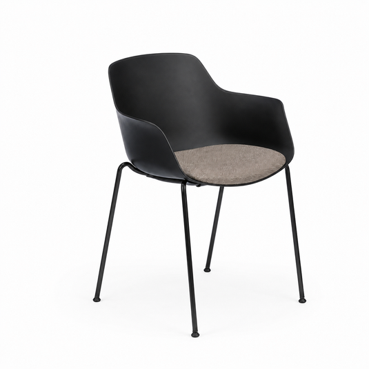 Chair Solutions Ola Relax 4 Leg Chair - Black Frame - Seat Upholstered