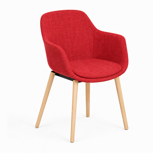 Chair Solutions Ola Relax 4 Leg Chair - Timber Base - Fully Upholstered