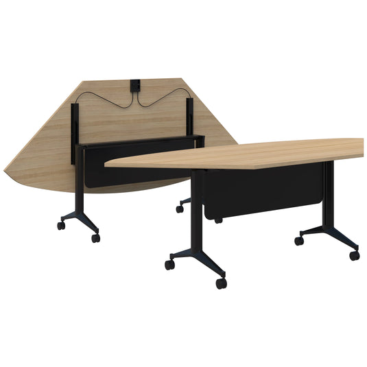 Accent Jump Trapezium Flip Table with Modesty Panel