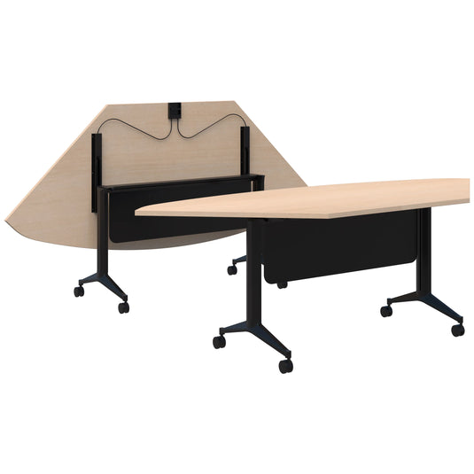 Accent Jump Trapezium Flip Table with Modesty Panel