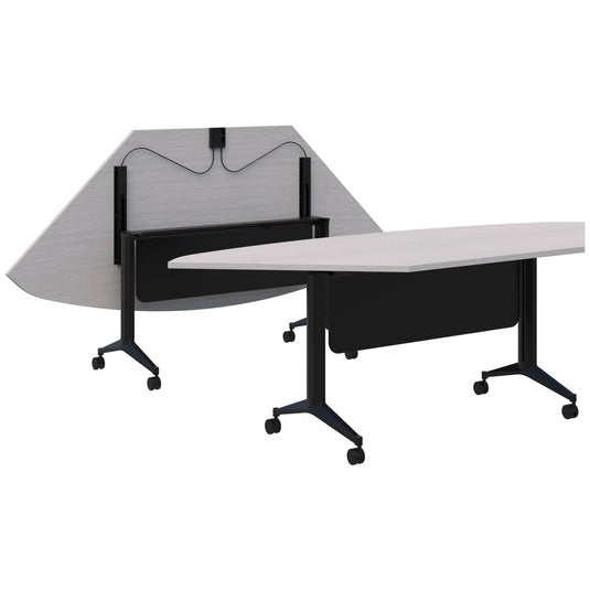 Accent Jump Trapezium Flip Table with Modesty Panel