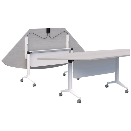 Accent Jump Trapezium Flip Table with Modesty Panel