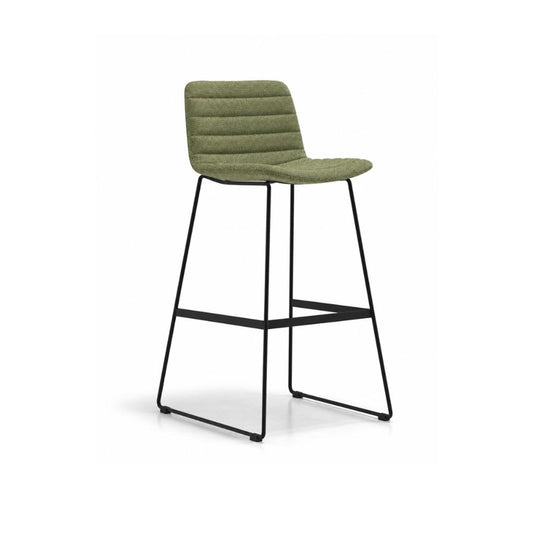 Mobel Maven Fully Upholstered Bar Stool - High Back