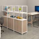 Grid 40 Storage / Open Display Wall - 4 Tier