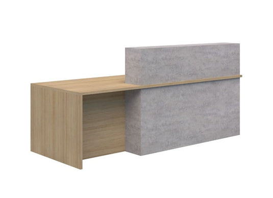 Accent Block Reception Counter with Wheelchair Access – Hurdleys Office ...