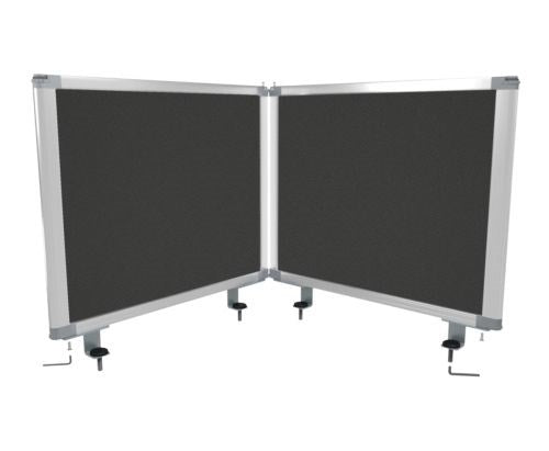 Load image into Gallery viewer, Boyd Visuals Desk Mounted Partition Charcoal
