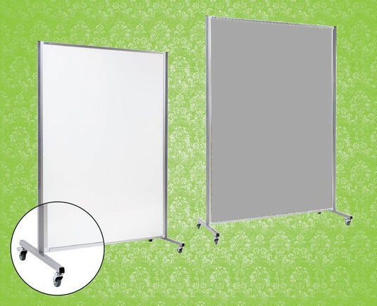 Boyd Visuals Porcelain Fixed Mobile Whiteboard