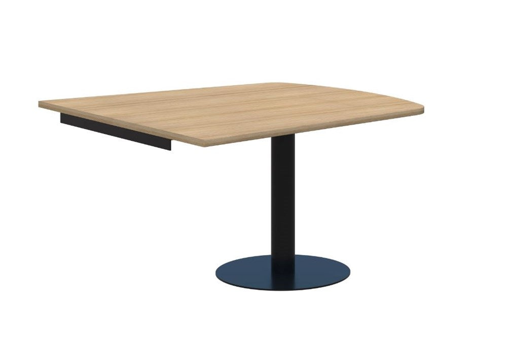 Classic Trapezium Wallmounted Table Black Base