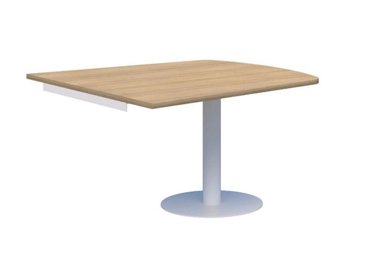 Classic Trapezium Wallmounted Table Black Base