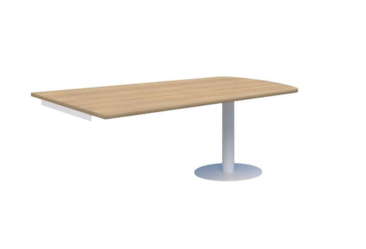 Classic Trapezium Wallmounted Table Black Base