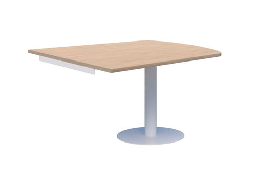 Classic Trapezium Wallmounted Table Black Base