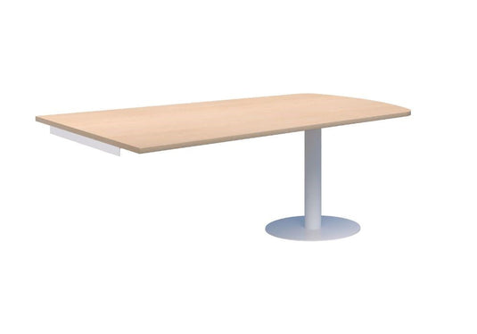 Classic Trapezium Wallmounted Table Black Base