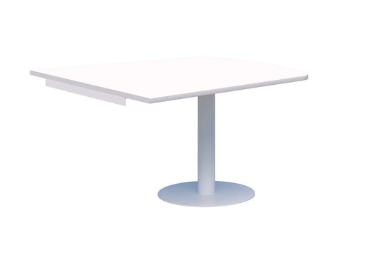 Classic Trapezium Wallmounted Table Black Base