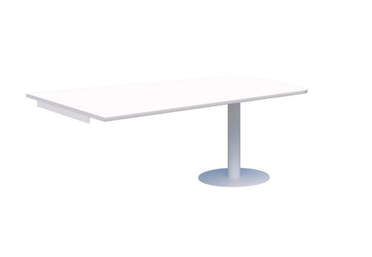 Classic Trapezium Wallmounted Table Black Base