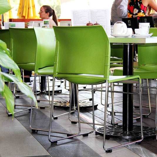 Buro Envy Chrome Skid Base Chair