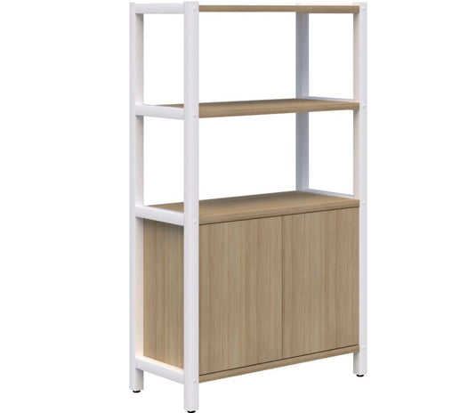 Grid 40 Storage / Open Display Wall - 4 Tier