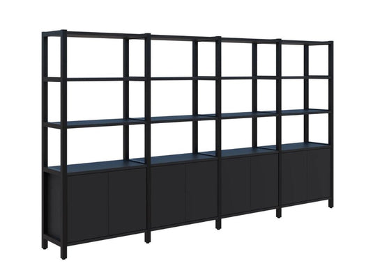 Grid 40 Storage / Open Display Wall - 5 Tier