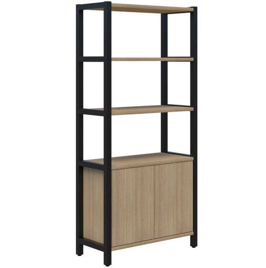 Accent Grid 40 Storage / Open Display Wall - 5 Tier