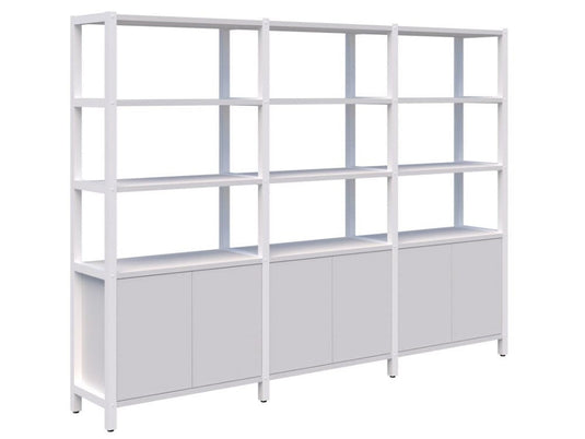 Grid 40 Storage / Open Display Wall - 5 Tier