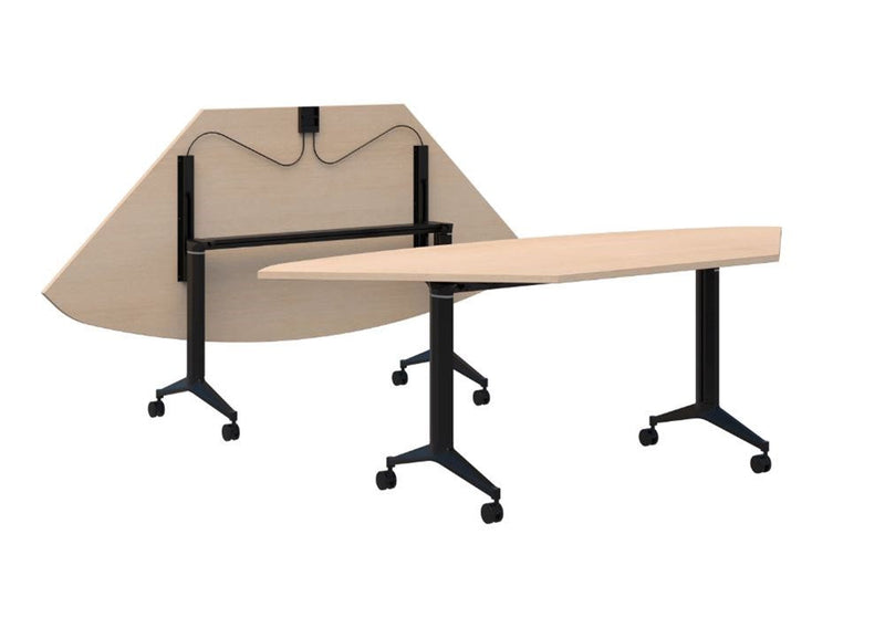 Load image into Gallery viewer, Jump Flip Trapezium Shape Meeting Table with Connectors
