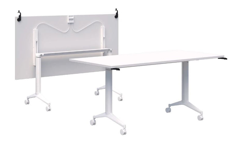 Load image into Gallery viewer, Jump Flip Meeting Table with Connectors - White Base
