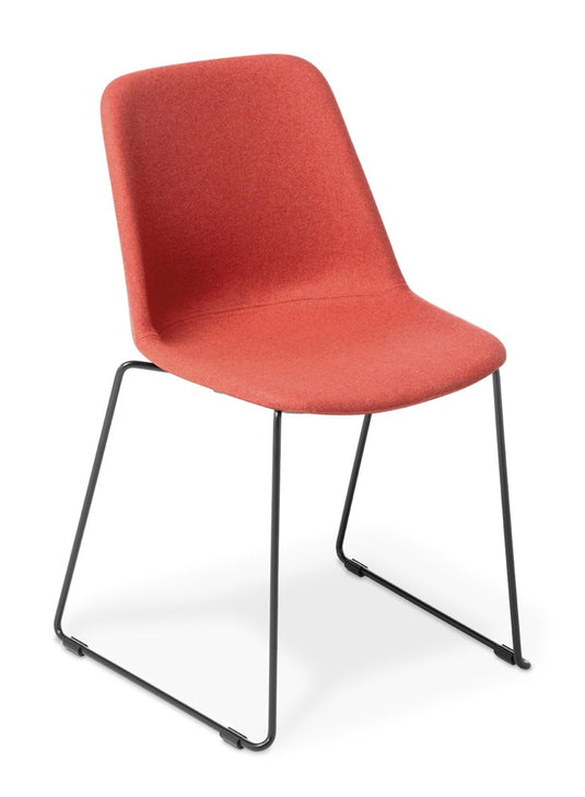 Eden Max Sled Chair - Fully Upholstered